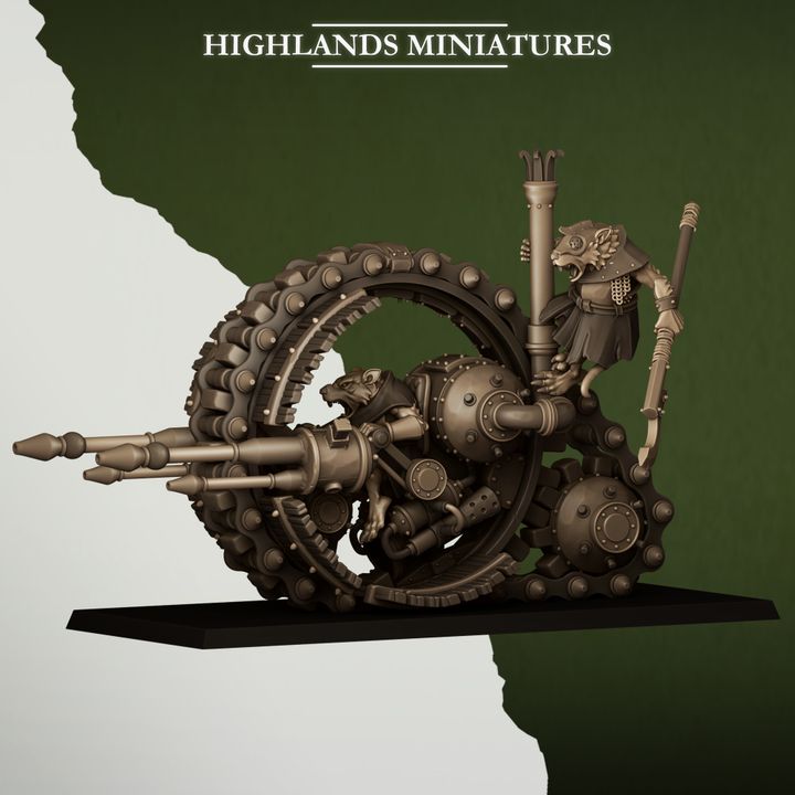 Sewer Vermin Wheeled Engine by Highlands Miniatures