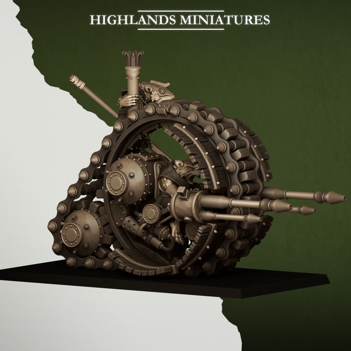 Sewer Vermin Wheeled Engine by Highlands Miniatures