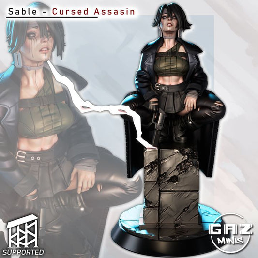 Sable - Cursed Assassin by Gaz Minis