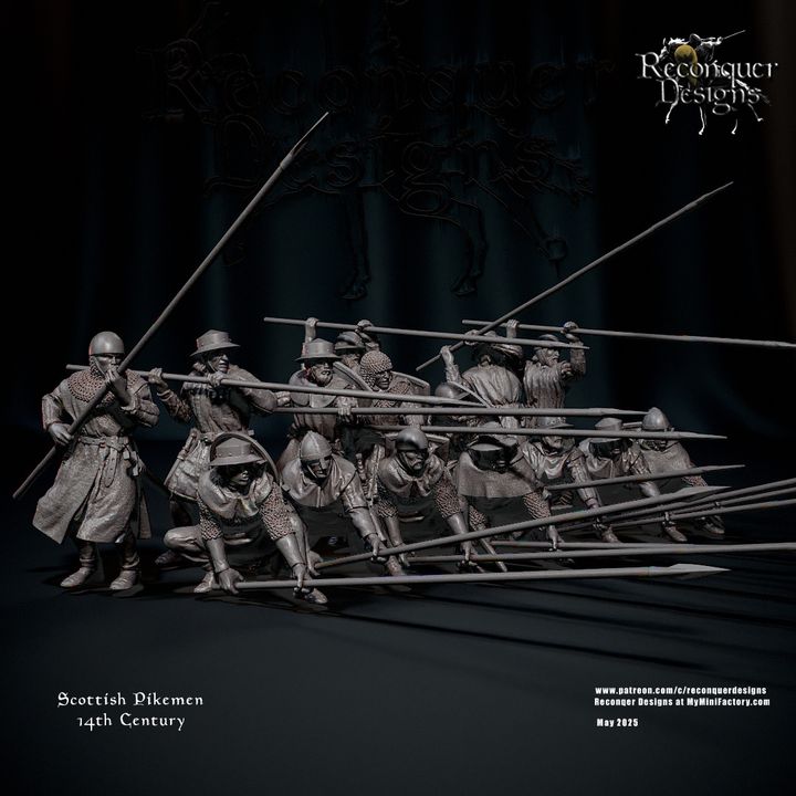 14th century Scottish Pikemen by Reconquer Designs
