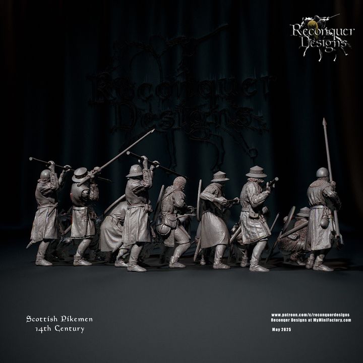 14th century Scottish Pikemen by Reconquer Designs