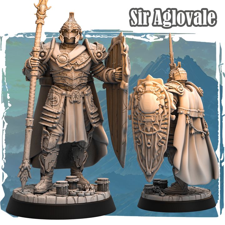 Aglovale 32mm - Human Cavalier by Haito