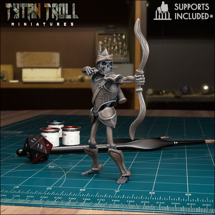 Skeleton Archer 03 by Tytan Troll Miniatures