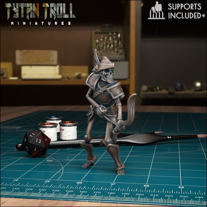 Skeleton Archer 05 by Tytan Troll Miniatures