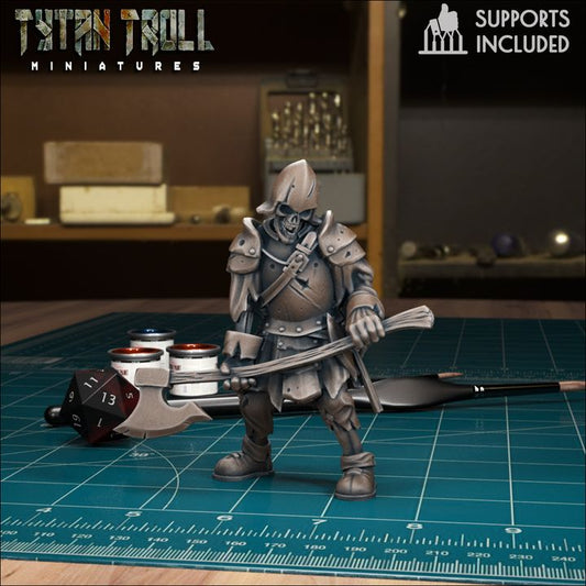 Skeleton Warrior 02 by Tytan Troll Miniatures