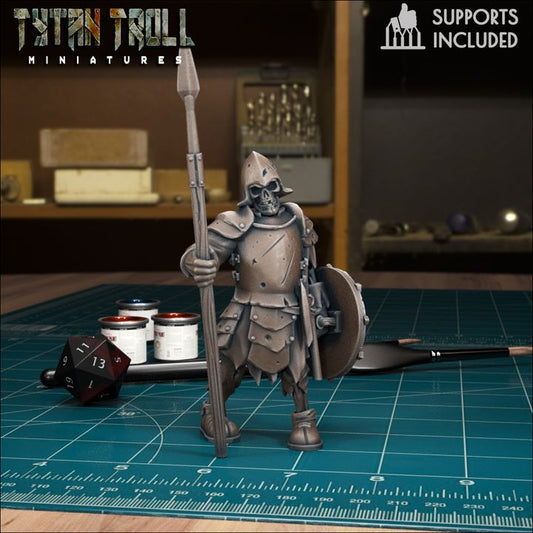 Skeleton Warrior 05 by Tytan Troll Miniatures