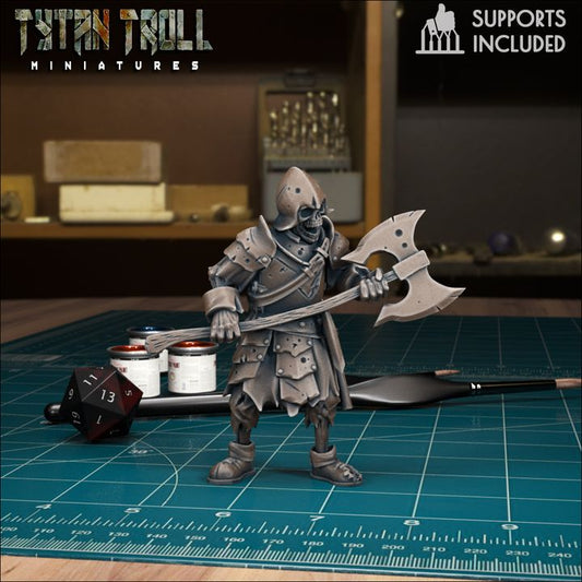 Skeleton Warrior 07 by Tytan Troll Miniatures