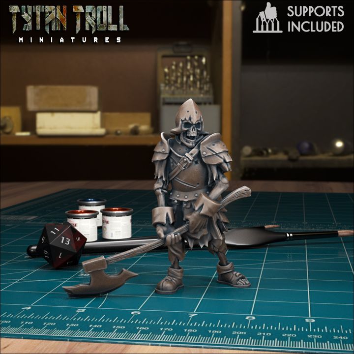 Skeleton Warrior 08 by Tytan Troll Miniatures