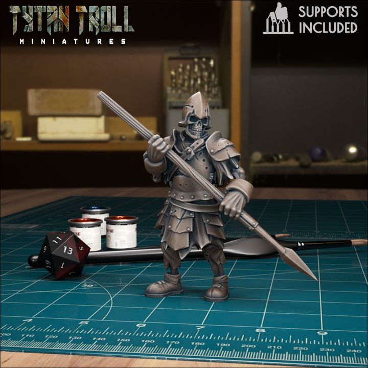 Skeleton Warrior 10 by Tytan Troll Miniatures