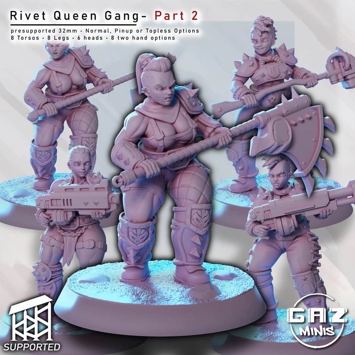 Rivet Queen Gang by Gaz Minis
