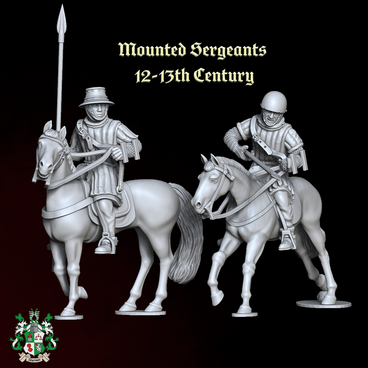 Mounted Sergeants 12-13th Century SET 1 (With option for foot sergeants) by Styriwar