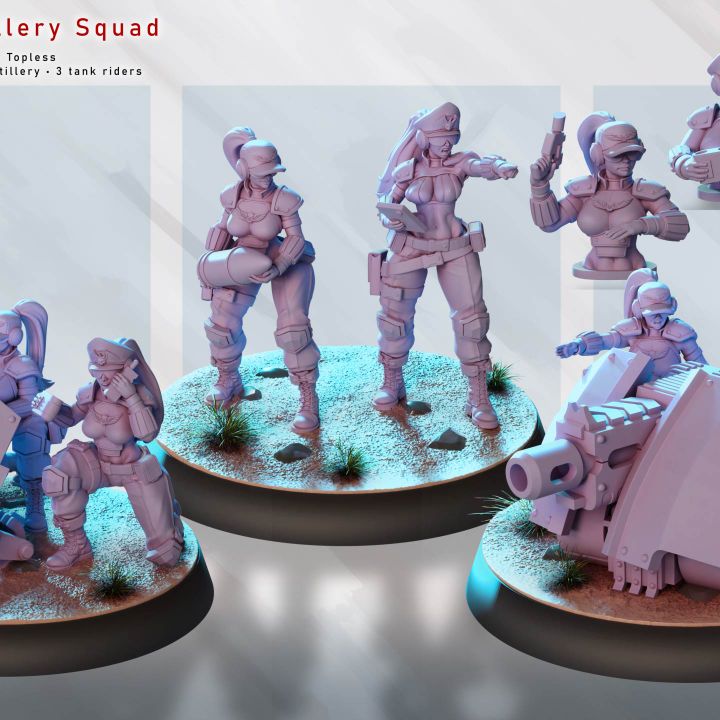 Commandos – Artillery Squad by Gaz Minis