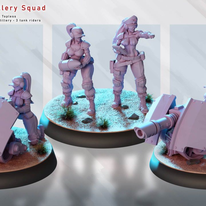 Commandos – Artillery Squad by Gaz Minis