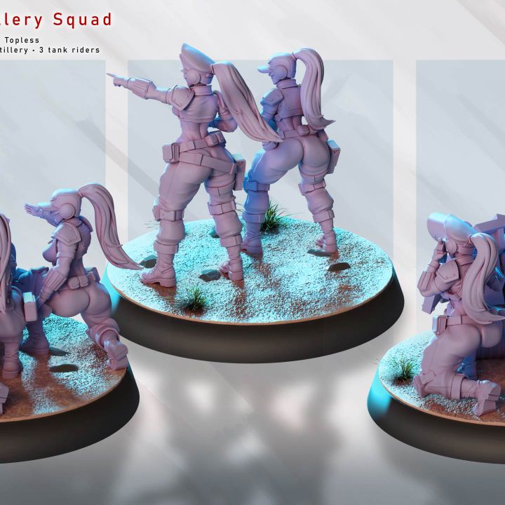 Commandos – Artillery Squad by Gaz Minis