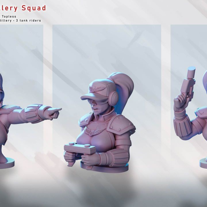 Commandos – Artillery Squad by Gaz Minis
