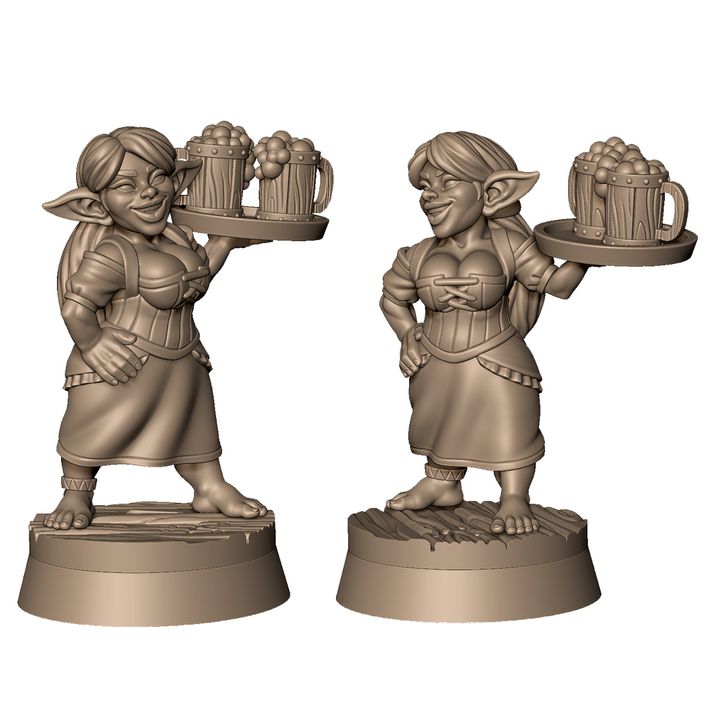 Goblin tavern wench by Menagerie Miniature