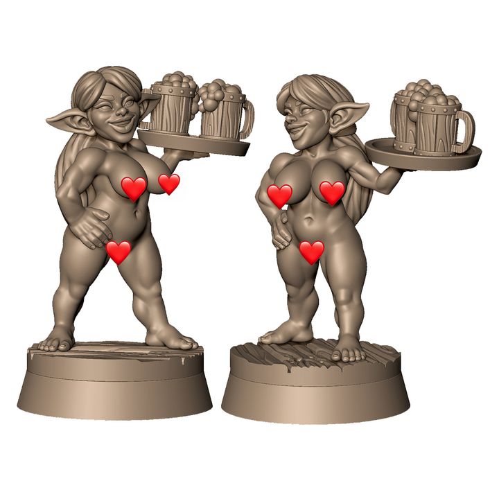 Goblin tavern wench by Menagerie Miniature
