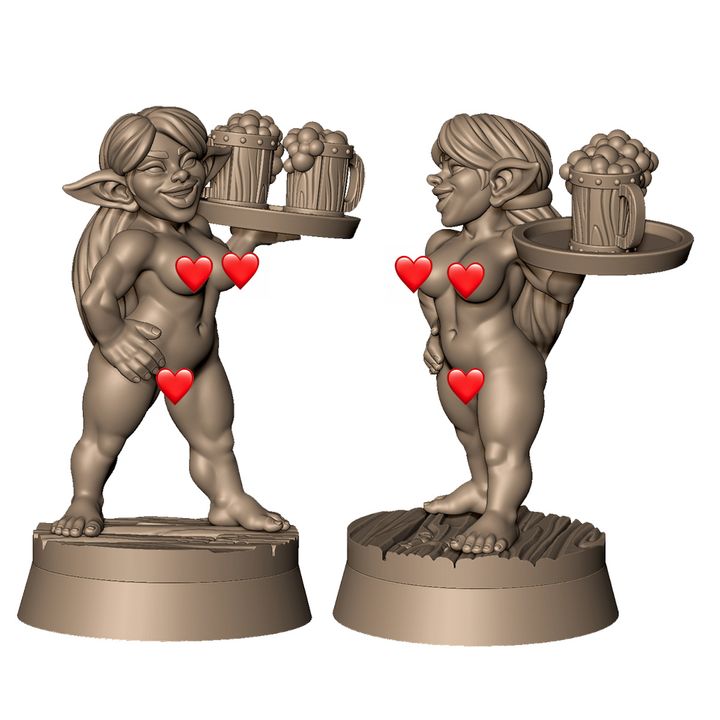 Goblin tavern wench by Menagerie Miniature