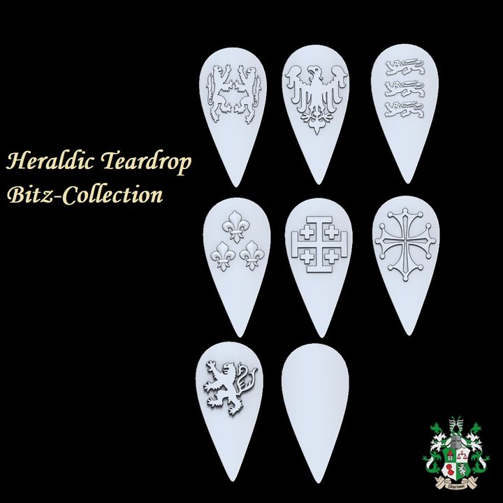 Heraldic Teardrop Shields-Bitz-Pack by Styriwar