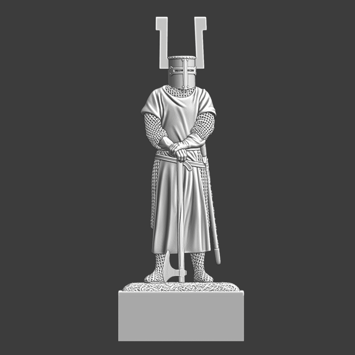 Medieval Teutonic Order Knight with axe