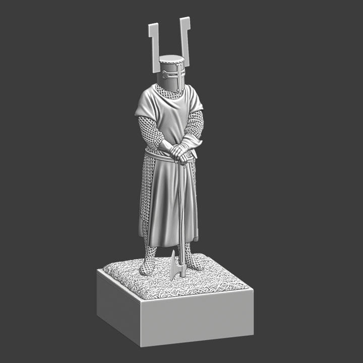 Medieval Teutonic Order Knight with axe