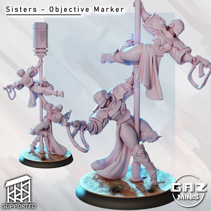 Sisters - Objective Marker dancers by Gaz Minis