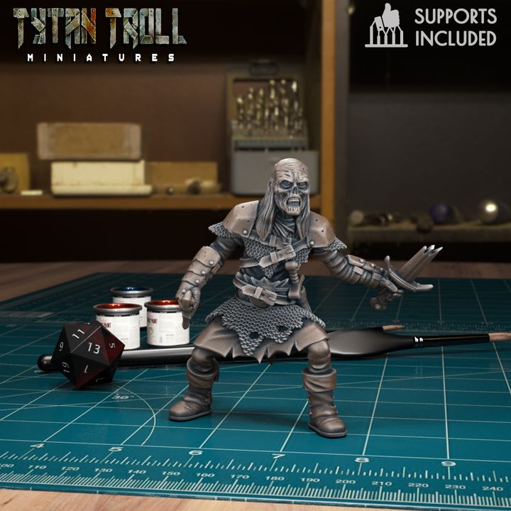 Undead Warrior 02 by Tytan Troll Miniatures