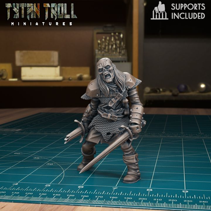 Undead Warrior 07 by Tytan Troll Miniatures