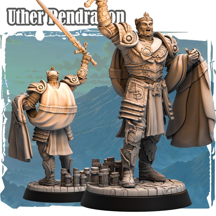 Uther Pendragon 32mm -Human King by Haito
