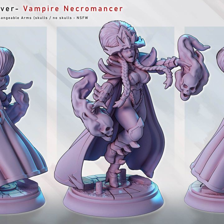 Velmora Skullweaver – Vampire Necromancer by Gaz Minis