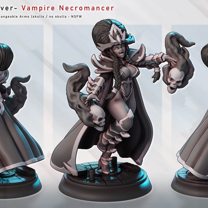 Velmora Skullweaver – Vampire Necromancer by Gaz Minis