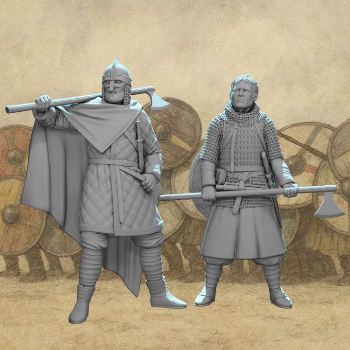Viking Warriors with Axes – Norse Infantry Set.