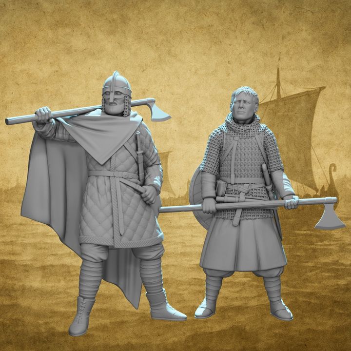 Viking Warriors with Axes – Norse Infantry Set.