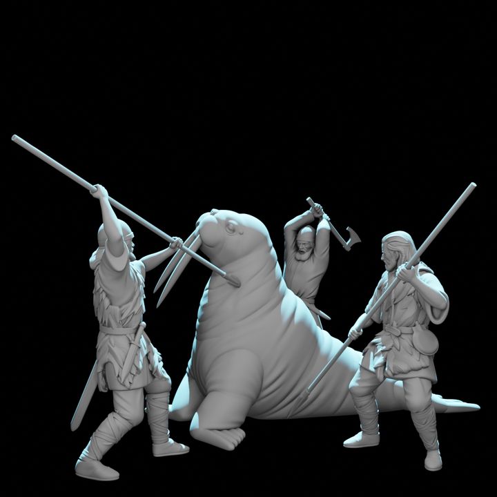 Vikings on Greenland – Walrus Hunt Scene
