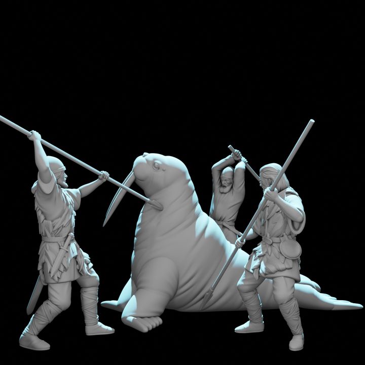 Vikings on Greenland – Walrus Hunt Scene