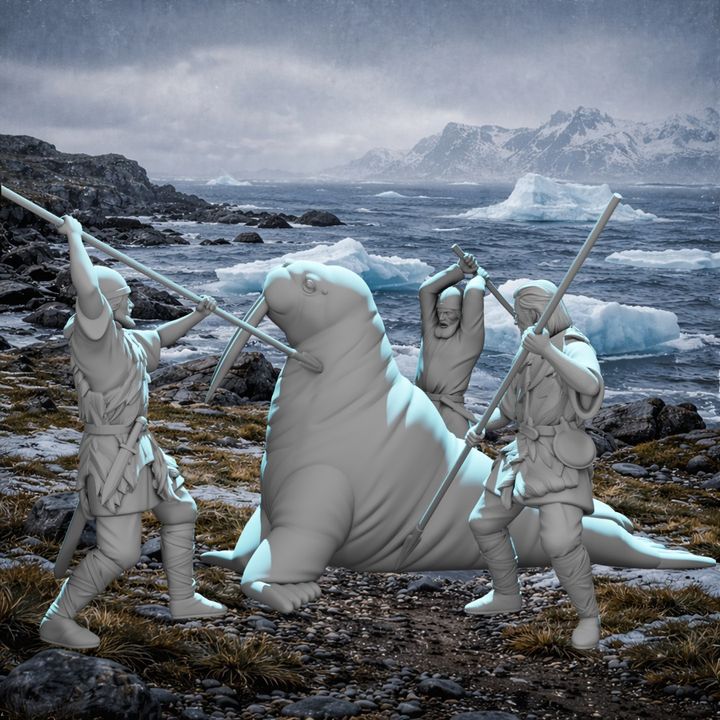Vikings on Greenland – Walrus Hunt Scene