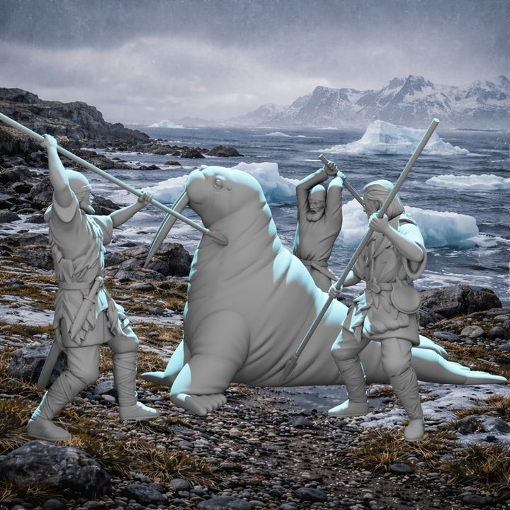 Vikings on Greenland – Walrus Hunt Scene