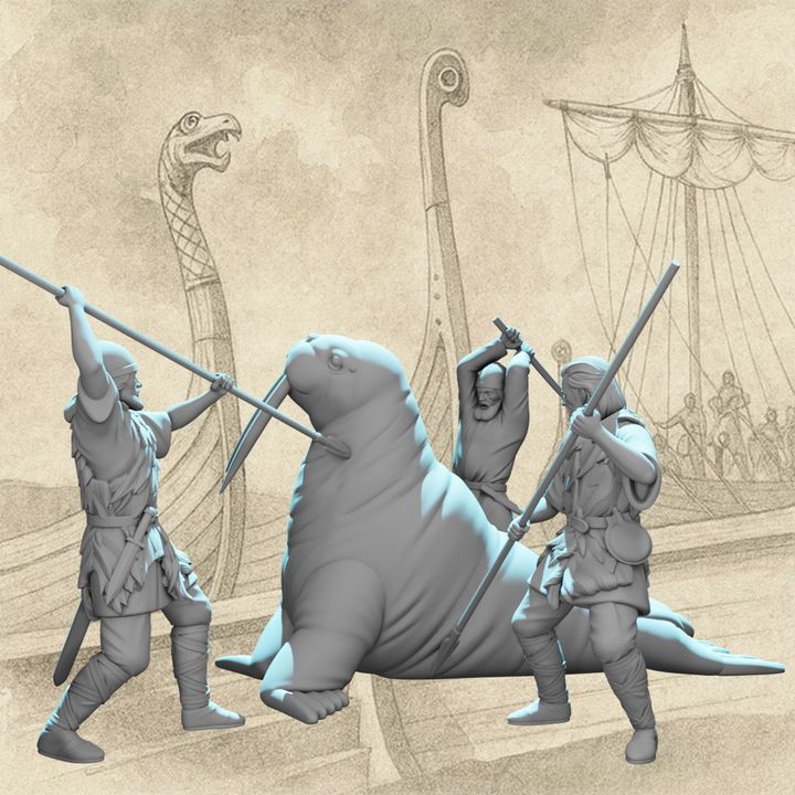 Vikings on Greenland – Walrus Hunt Scene