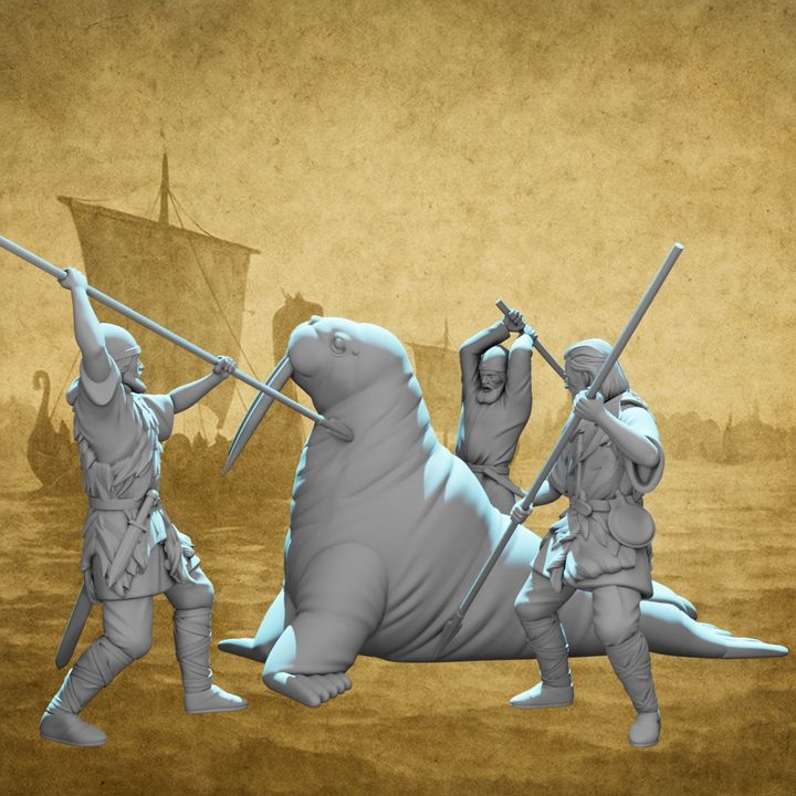 Vikings on Greenland – Walrus Hunt Scene