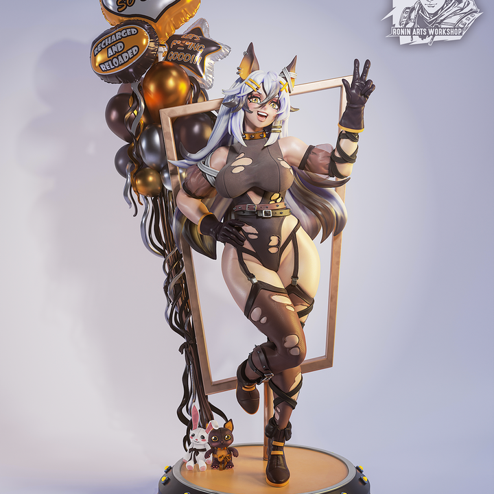 Winnie - Catgirl PinUp - NSFW by Ronin Arts Workshop