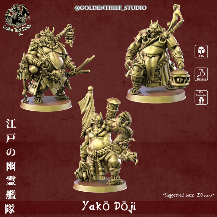 Yako Doji - Oni Demons with Tsukumogami Yokai  by Golden Thief Studio