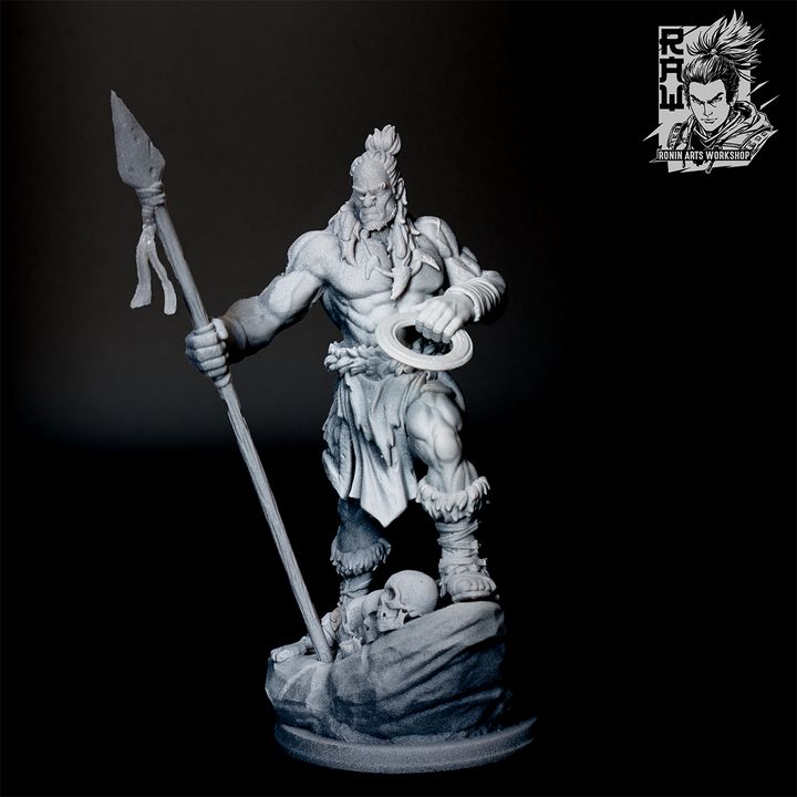 Anbassa The Bloodforged - Human Barbarian by Ronin Arts Workshop