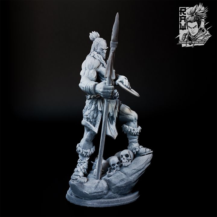Anbassa The Bloodforged - Human Barbarian by Ronin Arts Workshop