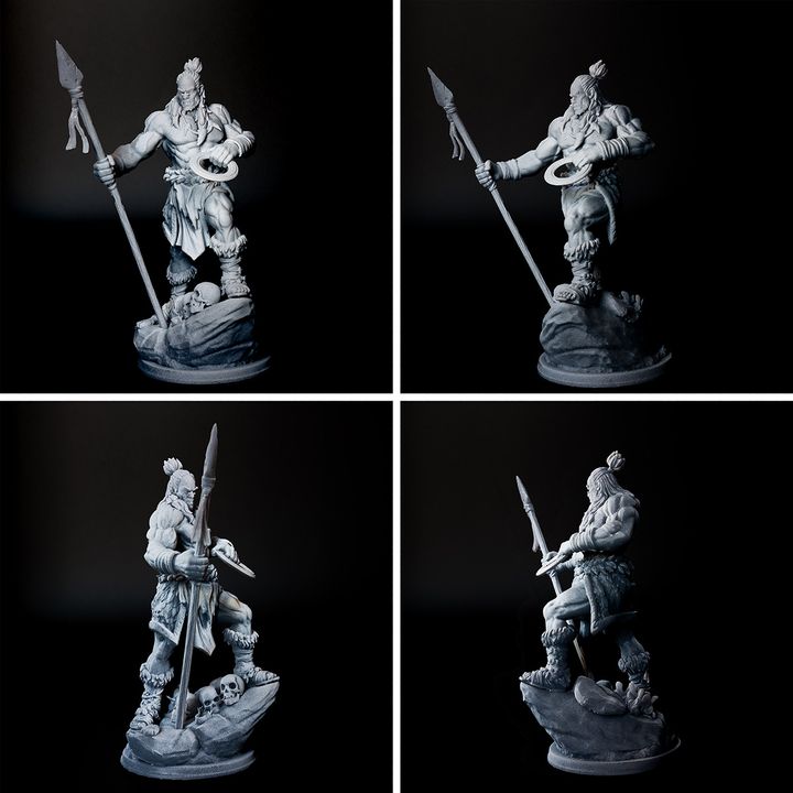 Anbassa The Bloodforged - Human Barbarian by Ronin Arts Workshop