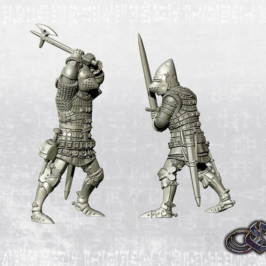 "Duelling Knights on Foot - Late 14th"