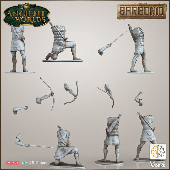 Neo Assyrian archers - Sargonid by Gadgetworks Miniatures