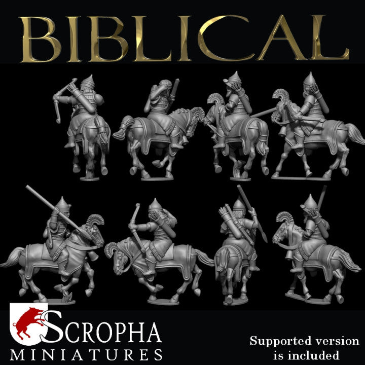 Assyrian heavy cavalry by Scorpha Miniatures