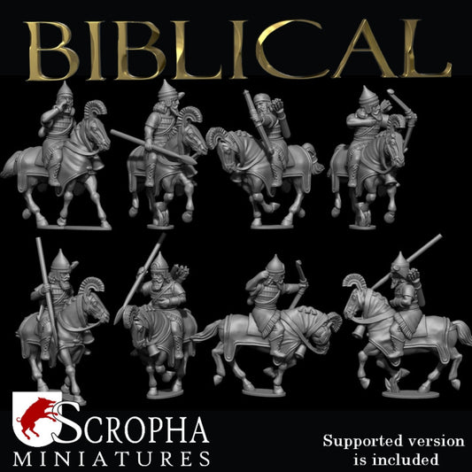 Assyrian heavy cavalry by Scorpha Miniatures