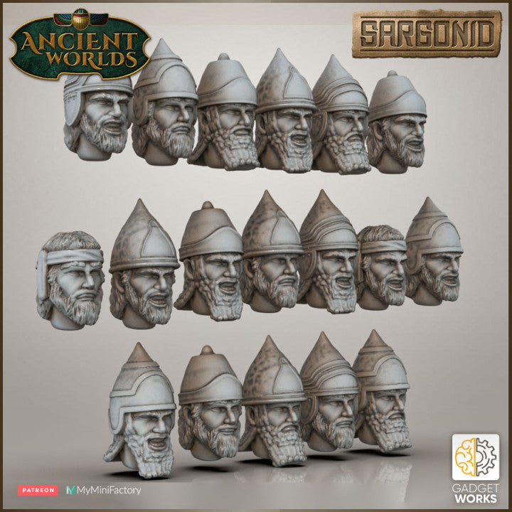 Neo Assyrian guard Spearmen - Sargonid by Gadgetworks Miniatures