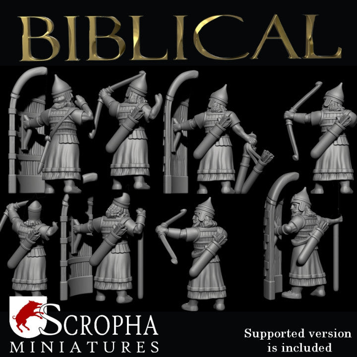Assyrian siege crew by Scorpha Miniatures